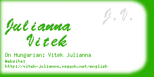 julianna vitek business card